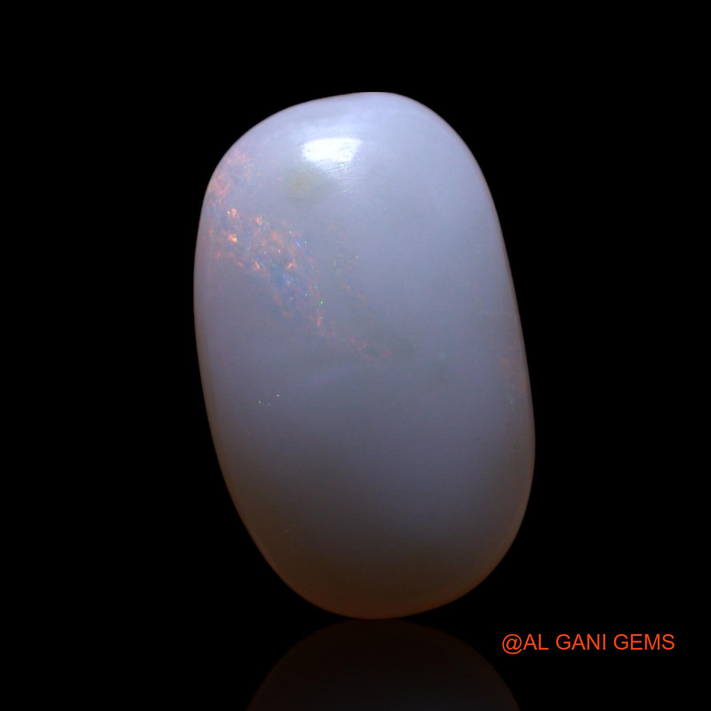 Natural Fire Opal Gemstone 4.00 Cts Loose Oval Cabochon From Australia 15x9x5 mm AG-445