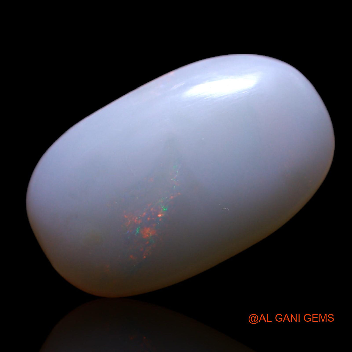 Natural Fire Opal Gemstone 4.00 Cts Loose Oval Cabochon From Australia 15x9x5 mm AG-445