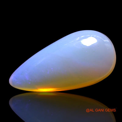 3.00 Cts Natural Australian Fire Opal Pear Cabochon Loose Gemstone For Jewelry 16x8x4 mm AG-446