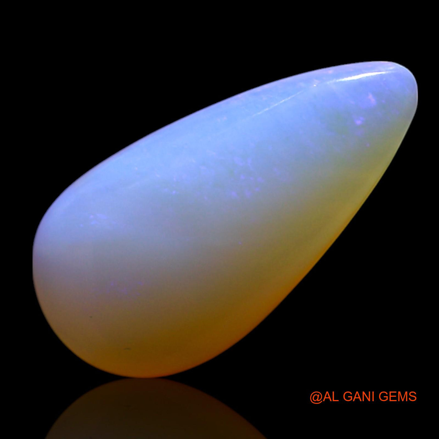3.00 Cts Natural Australian Fire Opal Pear Cabochon Loose Gemstone For Jewelry 16x8x4 mm AG-446