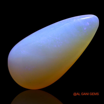 3.00 Cts Natural Australian Fire Opal Pear Cabochon Loose Gemstone For Jewelry 16x8x4 mm AG-446