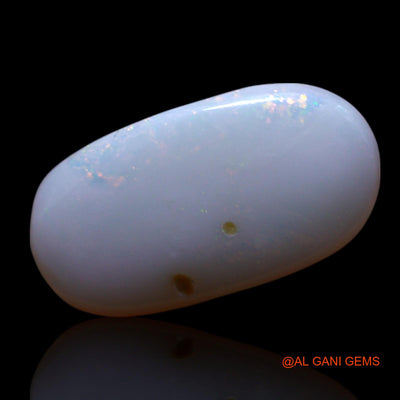 Natural Fire Opal Gemstone 2.00 Cts Loose Oval Cabochon From Australia 15x8x2 mm AG-449