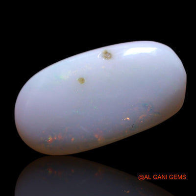 Natural Fire Opal Gemstone 2.00 Cts Loose Oval Cabochon From Australia 15x8x2 mm AG-449