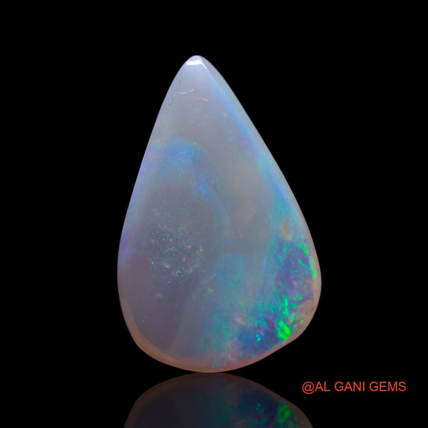 Natural Fire Opal Gemstone 2.00 Cts Loose Pear Cabochon From Australia 15x9x3 mm AG-450