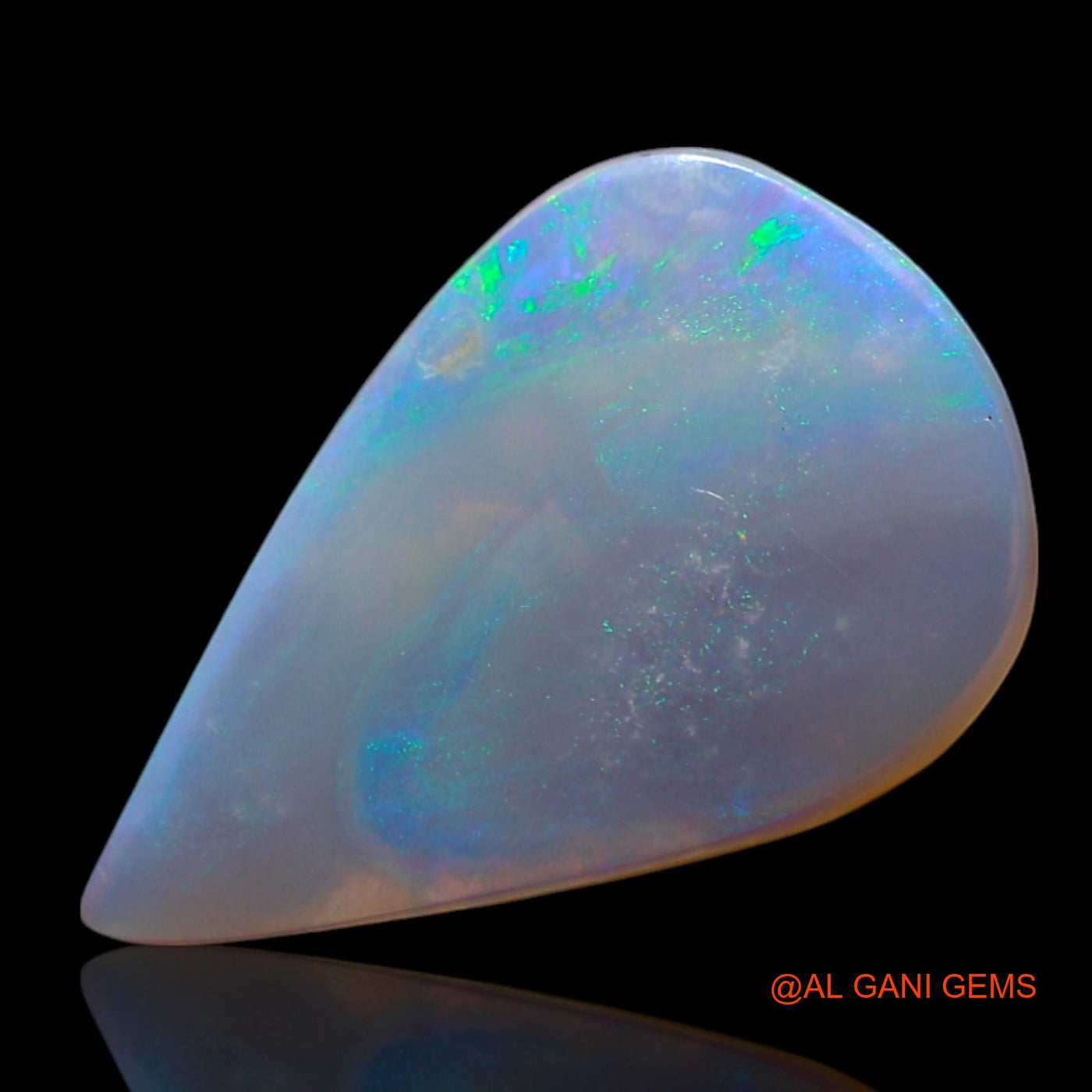 Natural Fire Opal Gemstone 2.00 Cts Loose Pear Cabochon From Australia 15x9x3 mm AG-450