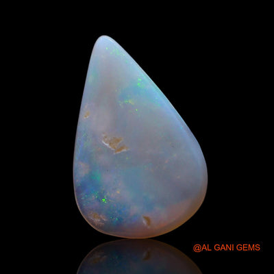 Natural Fire Opal Gemstone 2.00 Cts Loose Pear Cabochon From Australia 15x9x3 mm AG-450