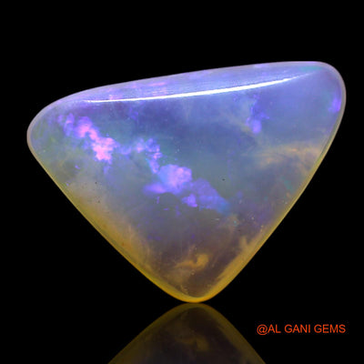 2.00 Cts Natural Australian Fire Opal Trillion Cabochon Loose Gemstone For Jewelry 15x10x3 mm AG-451