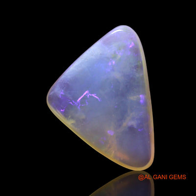 2.00 Cts Natural Australian Fire Opal Trillion Cabochon Loose Gemstone For Jewelry 15x10x3 mm AG-451