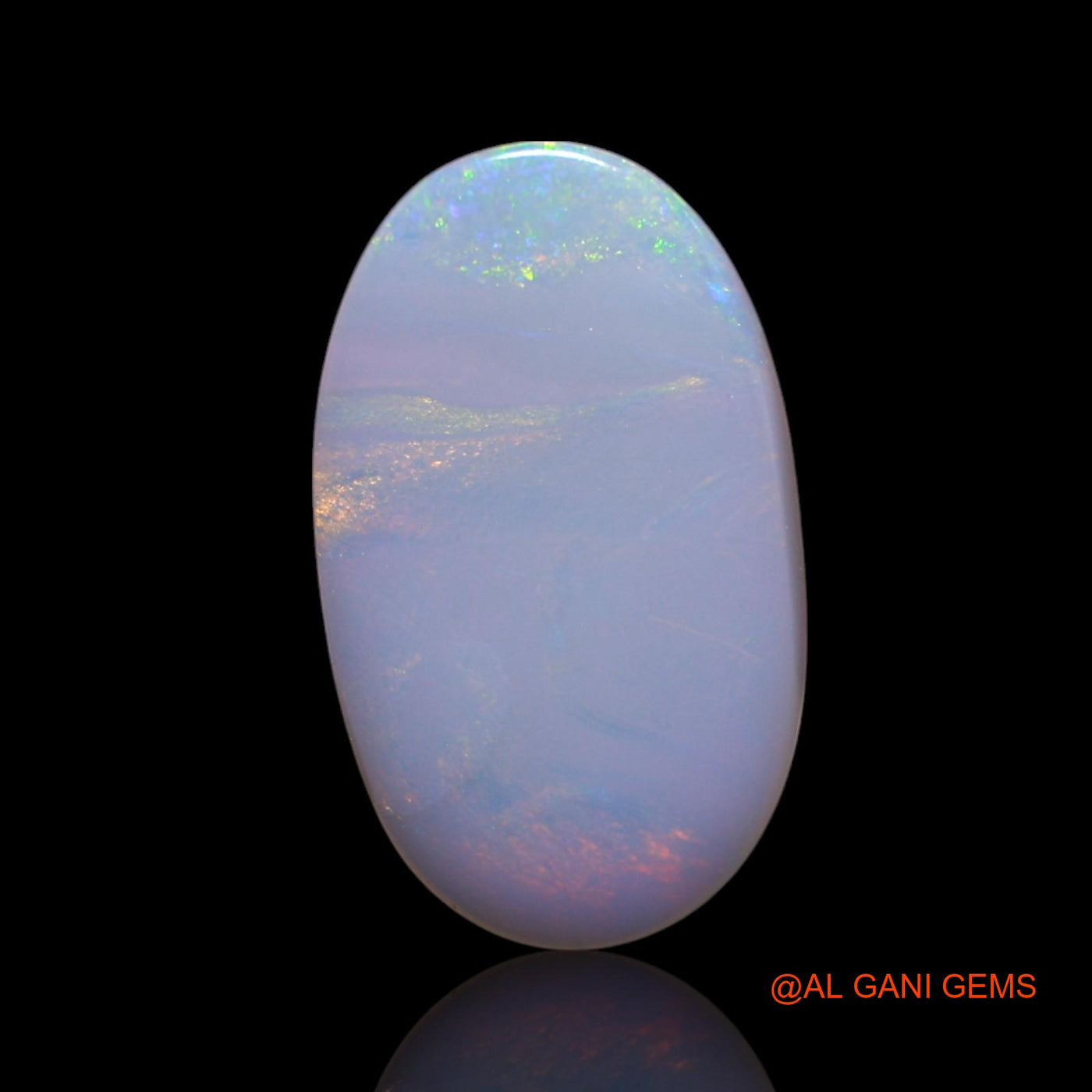Natural Fire Opal Gemstone 2.00 Cts Loose Oval Cabochon From Australia 15x9x2 mm AG-453