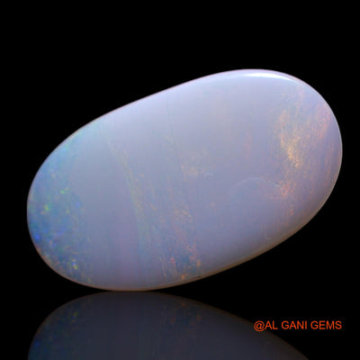 Natural Fire Opal Gemstone 2.00 Cts Loose Oval Cabochon From Australia 15x9x2 mm AG-453