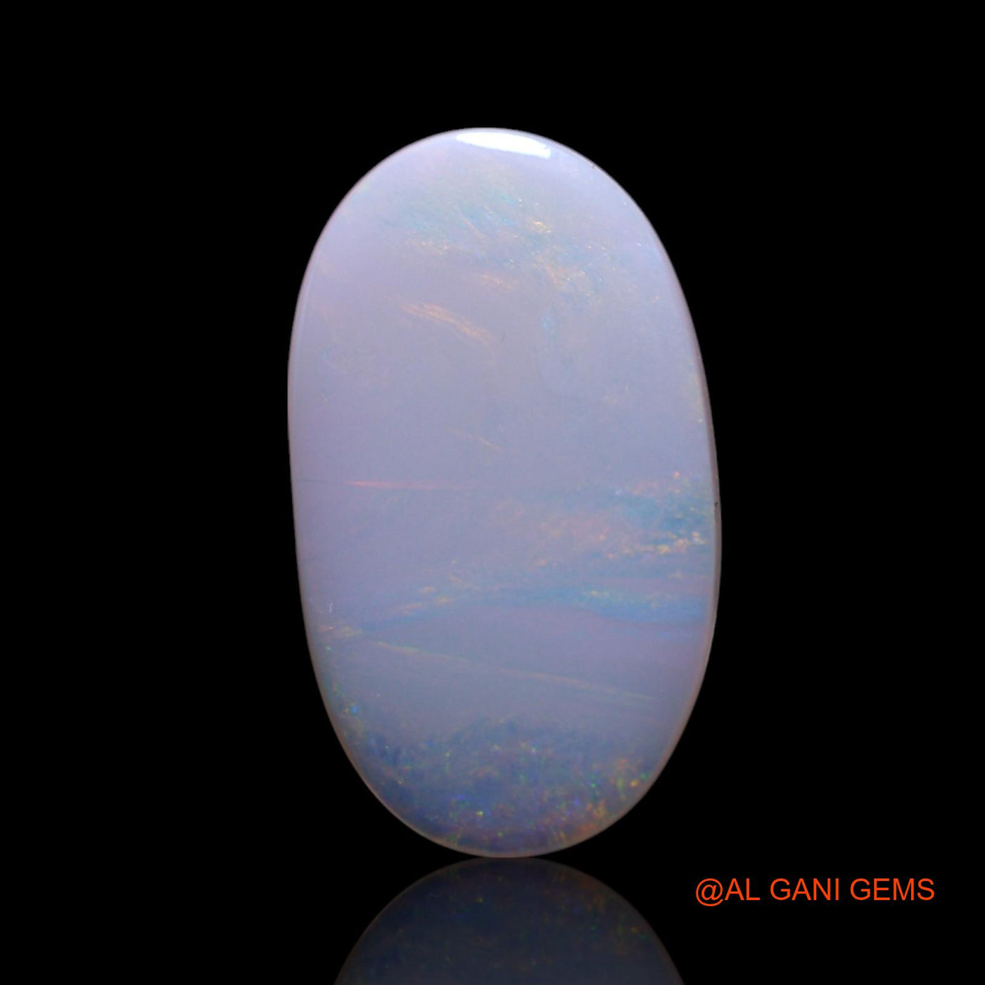 Natural Fire Opal Gemstone 2.00 Cts Loose Oval Cabochon From Australia 15x9x2 mm AG-453