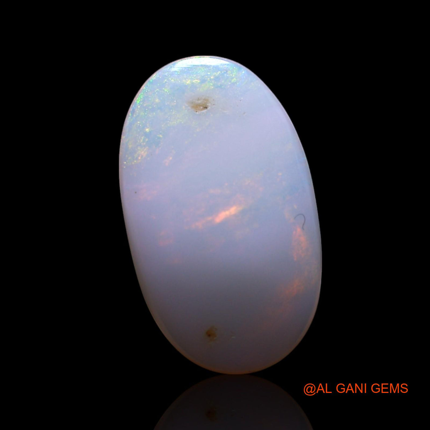 Natural Fire Opal Gemstone 2.00 Cts Loose Oval Cabochon From Australia 15x9x2 mm AG-453