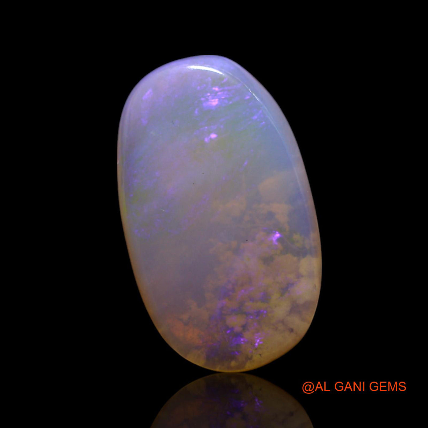 3.00 Cts Unheated Australian Fire Opal Loose Gemstone Oval Cabochon Natural 15x9x3 mm AG-454