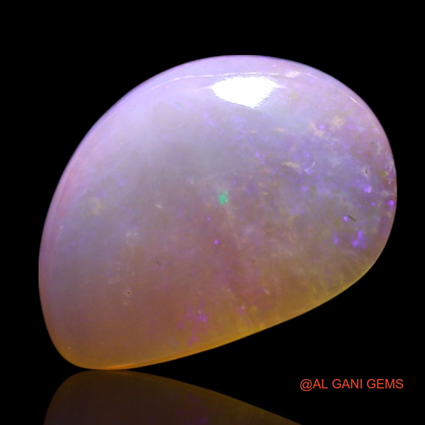 Natural Untreated Fire Opal Loose Gemstone Fancy Cabochon From Australia 3.00 Cts 14x10x3 mm AG-456