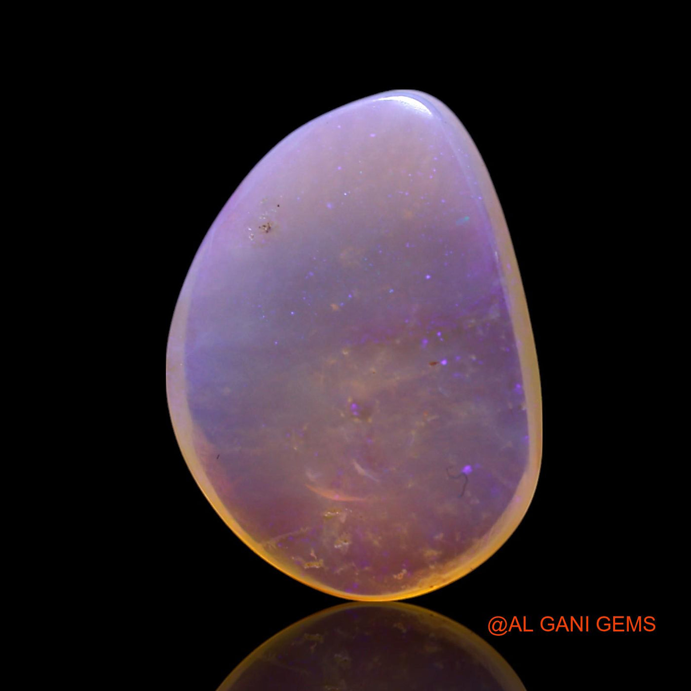 Natural Untreated Fire Opal Loose Gemstone Fancy Cabochon From Australia 3.00 Cts 14x10x3 mm AG-456
