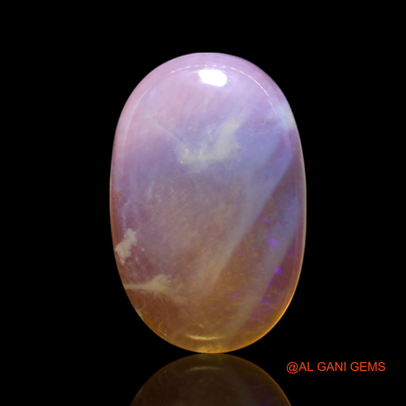 Natural Untreated Fire Opal Loose Gemstone Oval Cabochon From Australia 3.00 Cts 14x9x3 mm AG-457