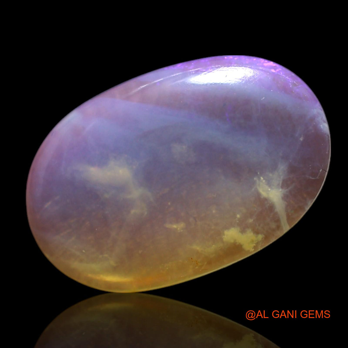 Natural Untreated Fire Opal Loose Gemstone Oval Cabochon From Australia 3.00 Cts 14x9x3 mm AG-457