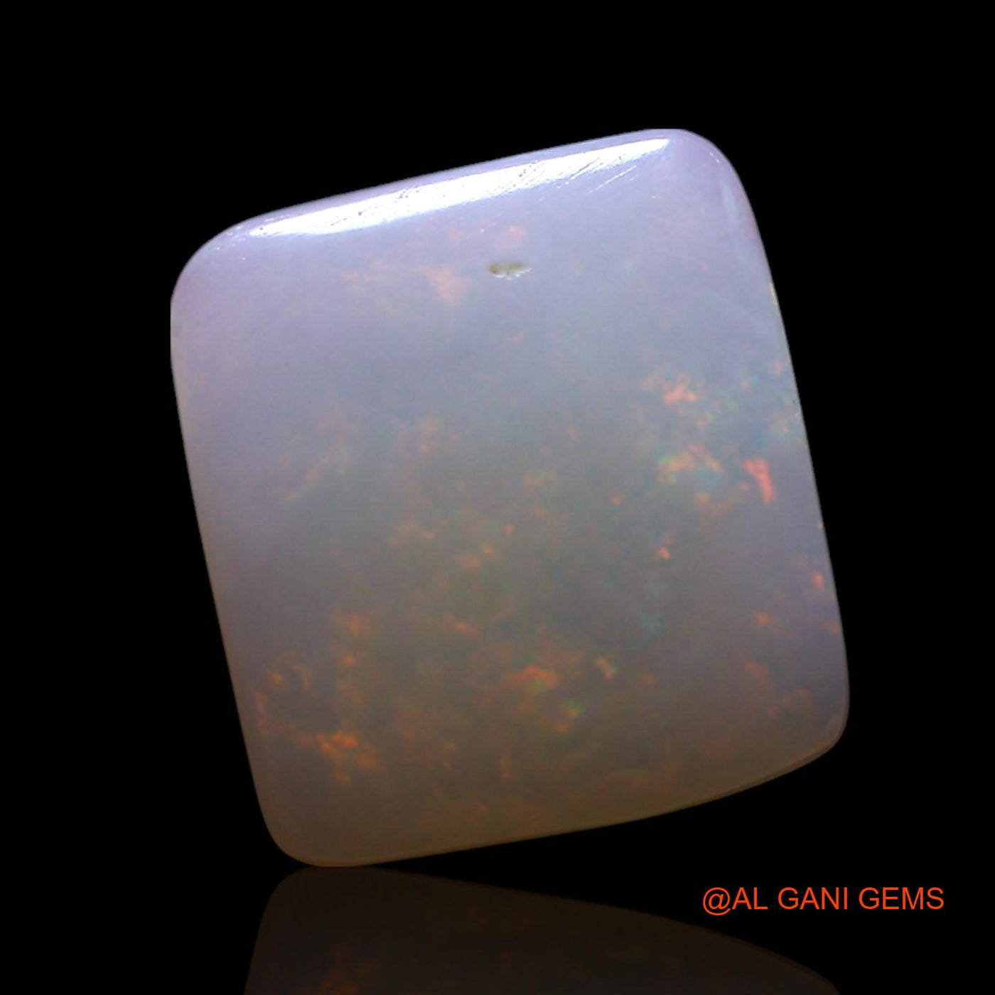 3.00 Cts Natural Australian Fire Opal Square Cabochon Loose Gemstone For Jewelry 12x10x3 mm AG-458