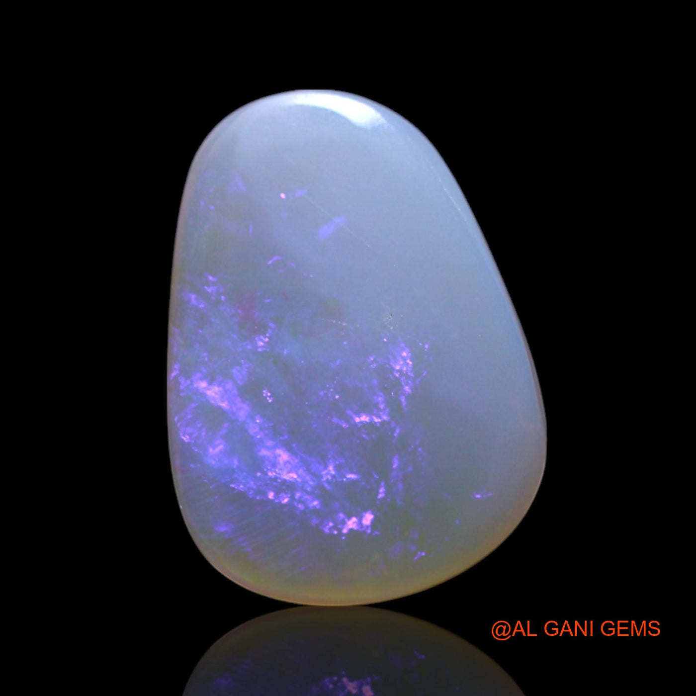 2.00 Cts Unheated Australian Fire Opal Loose Gemstone Fancy Cabochon Natural 13x9x2 mm AG-460