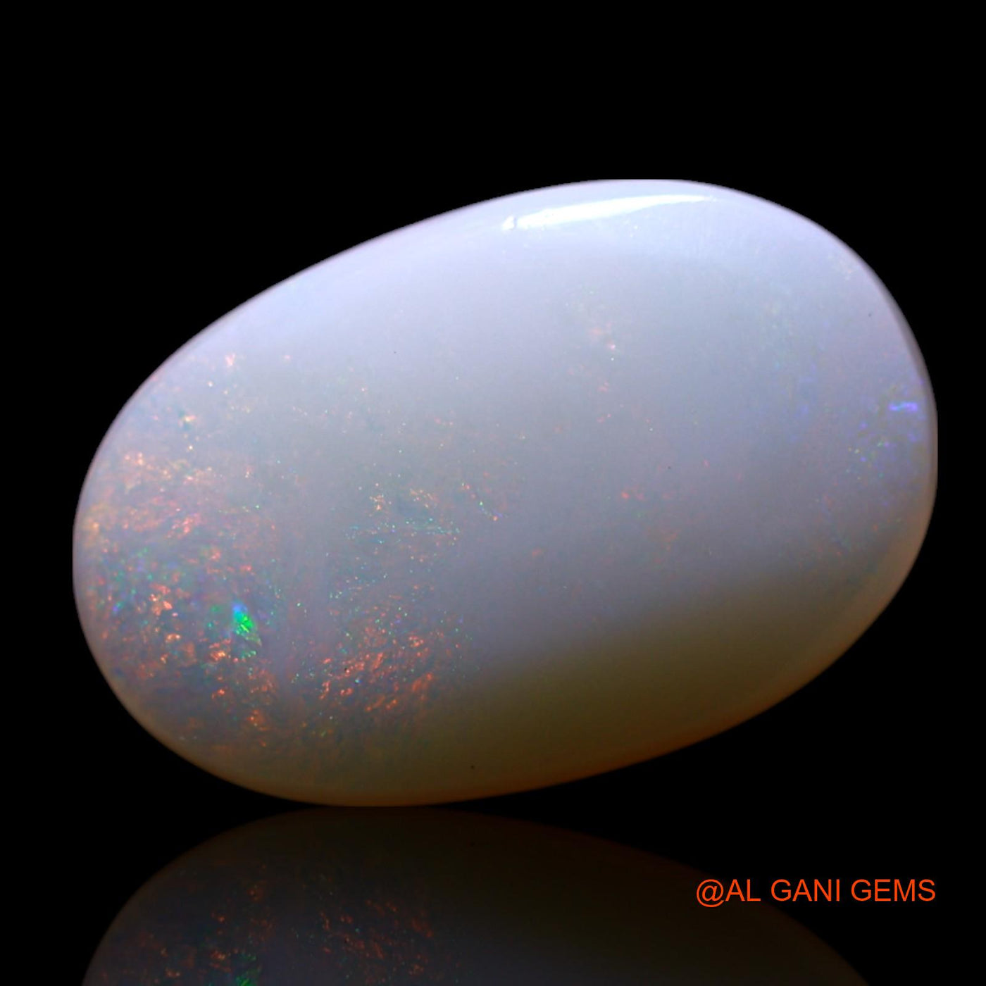 3.00 Cts Natural Australian Fire Opal Loose Gemstone Oval Cabochon 14x9x4 mm AG-461