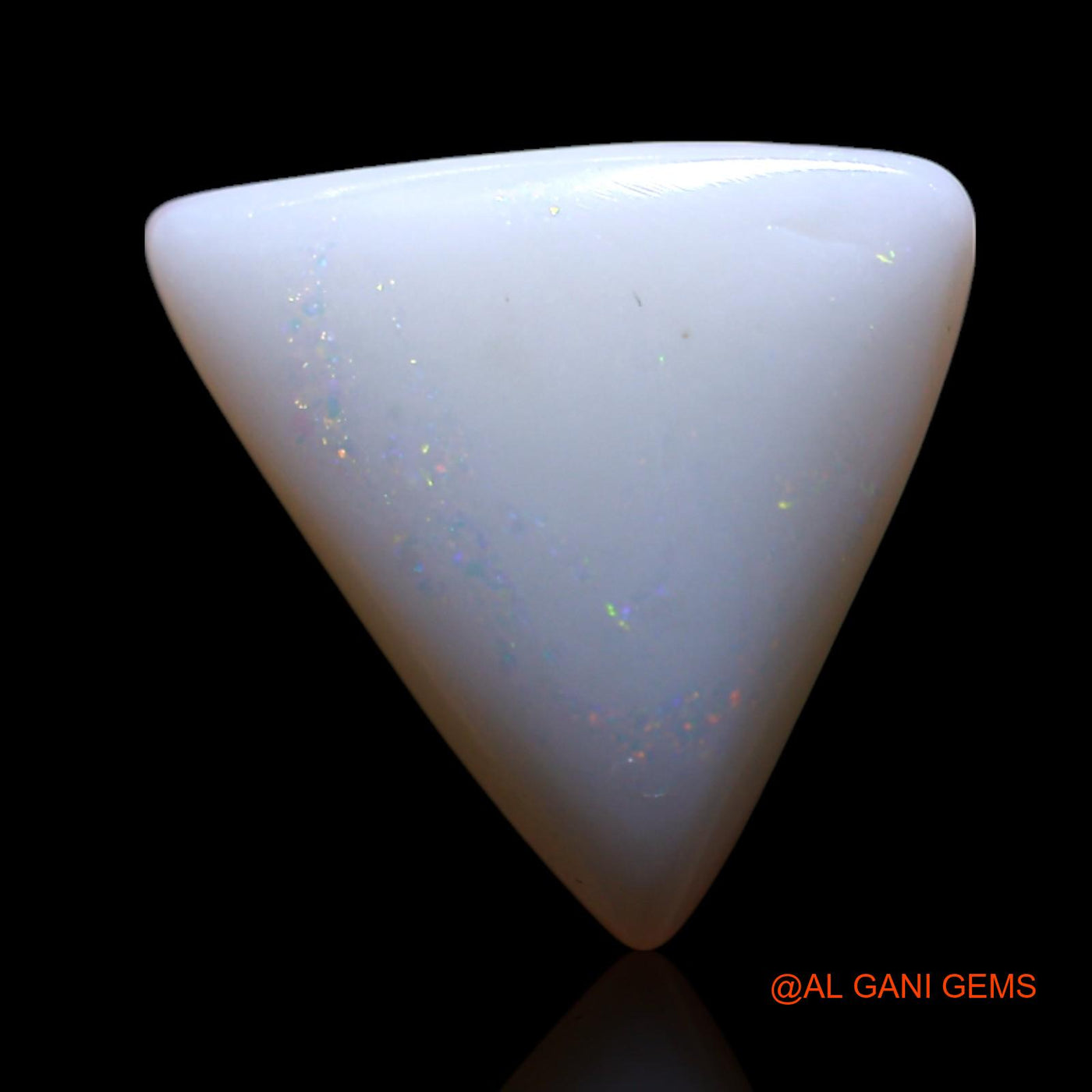 2.00 Cts Unheated Australian Fire Opal Loose Gemstone Trillion Cabochon Natural 11x10x2 mm AG-462