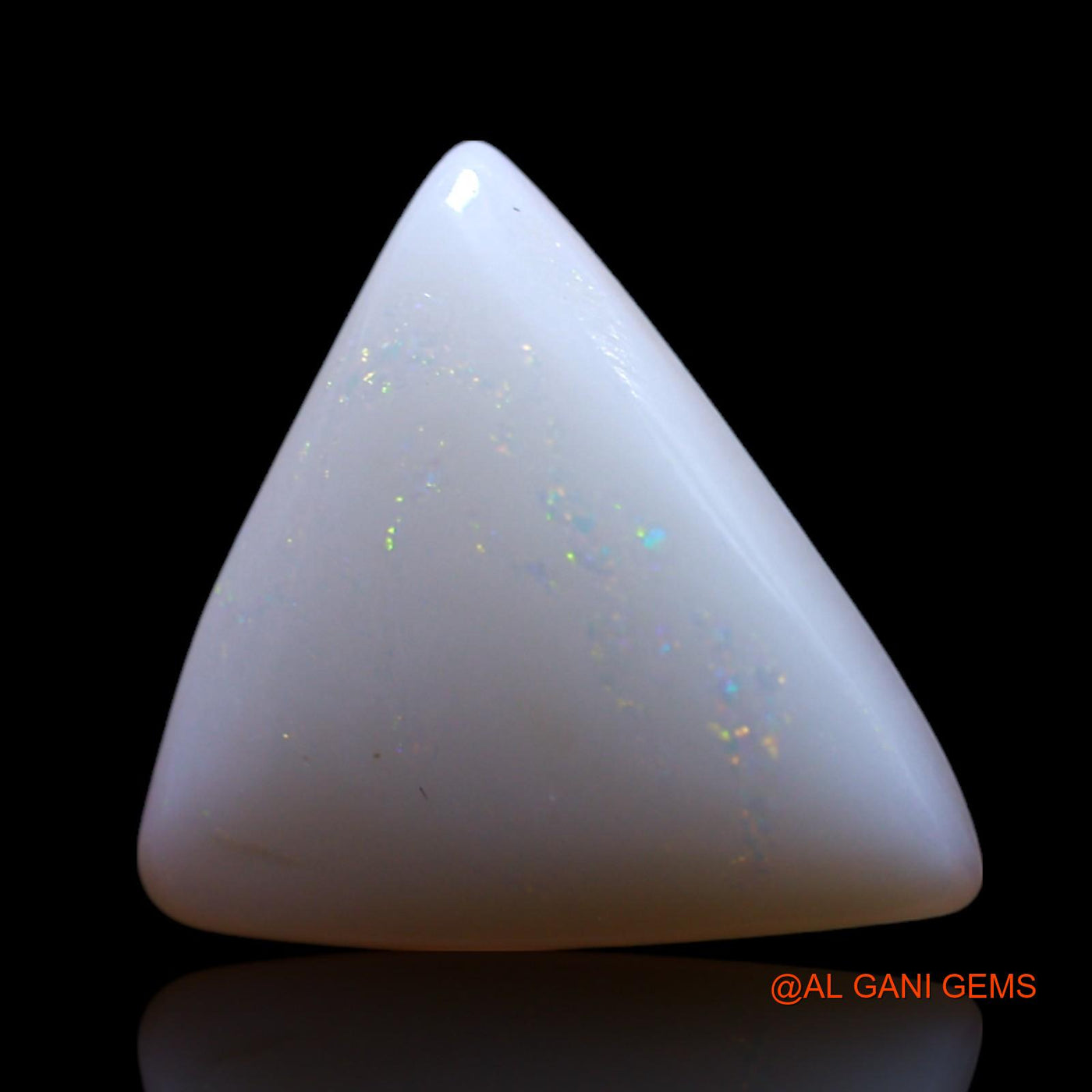 2.00 Cts Unheated Australian Fire Opal Loose Gemstone Trillion Cabochon Natural 11x10x2 mm AG-462