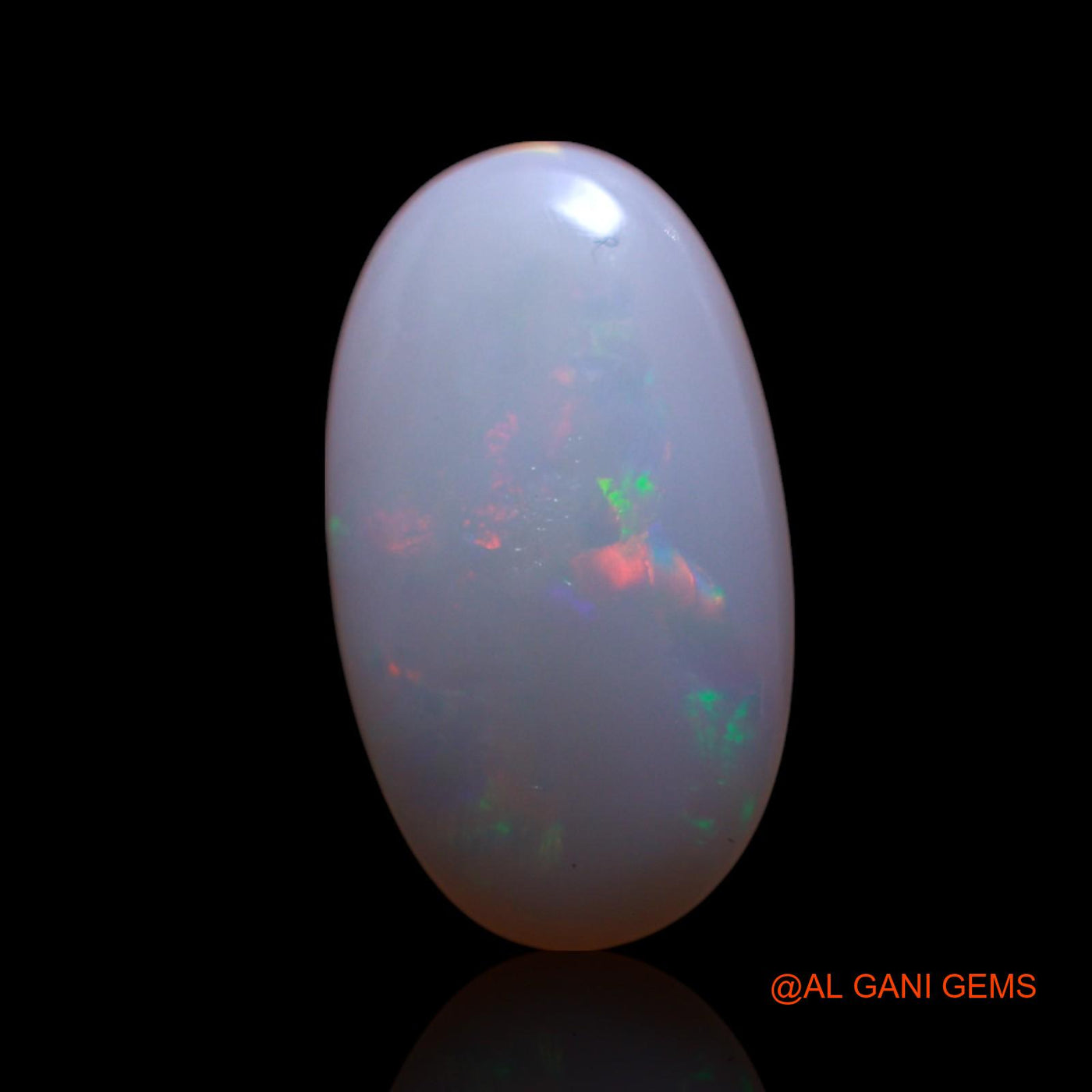 2.00 Cts Unheated Australian Fire Opal Loose Gemstone Oval Cabochon Natural 14x8x3 mm AG-464
