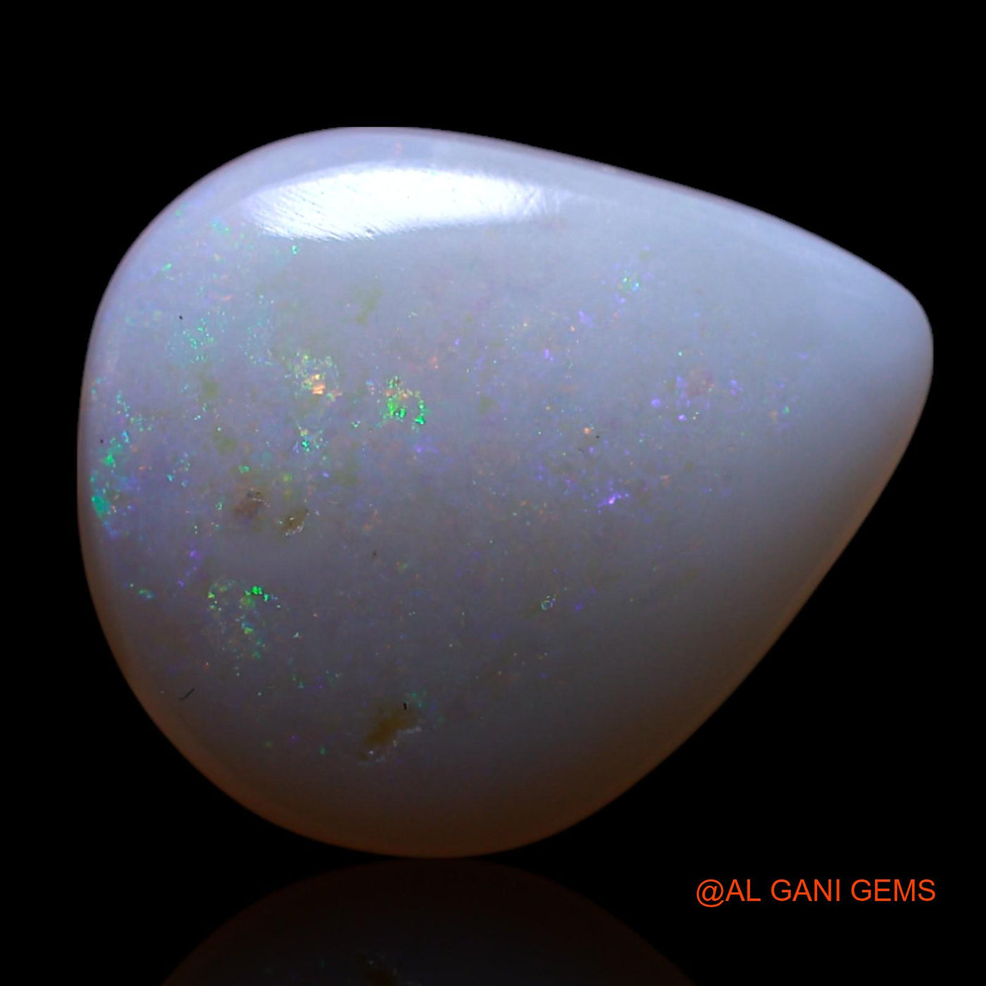 2.00 Cts Unheated Australian Fire Opal Loose Gemstone Pear Cabochon Natural 13x11x3 mm AG-465