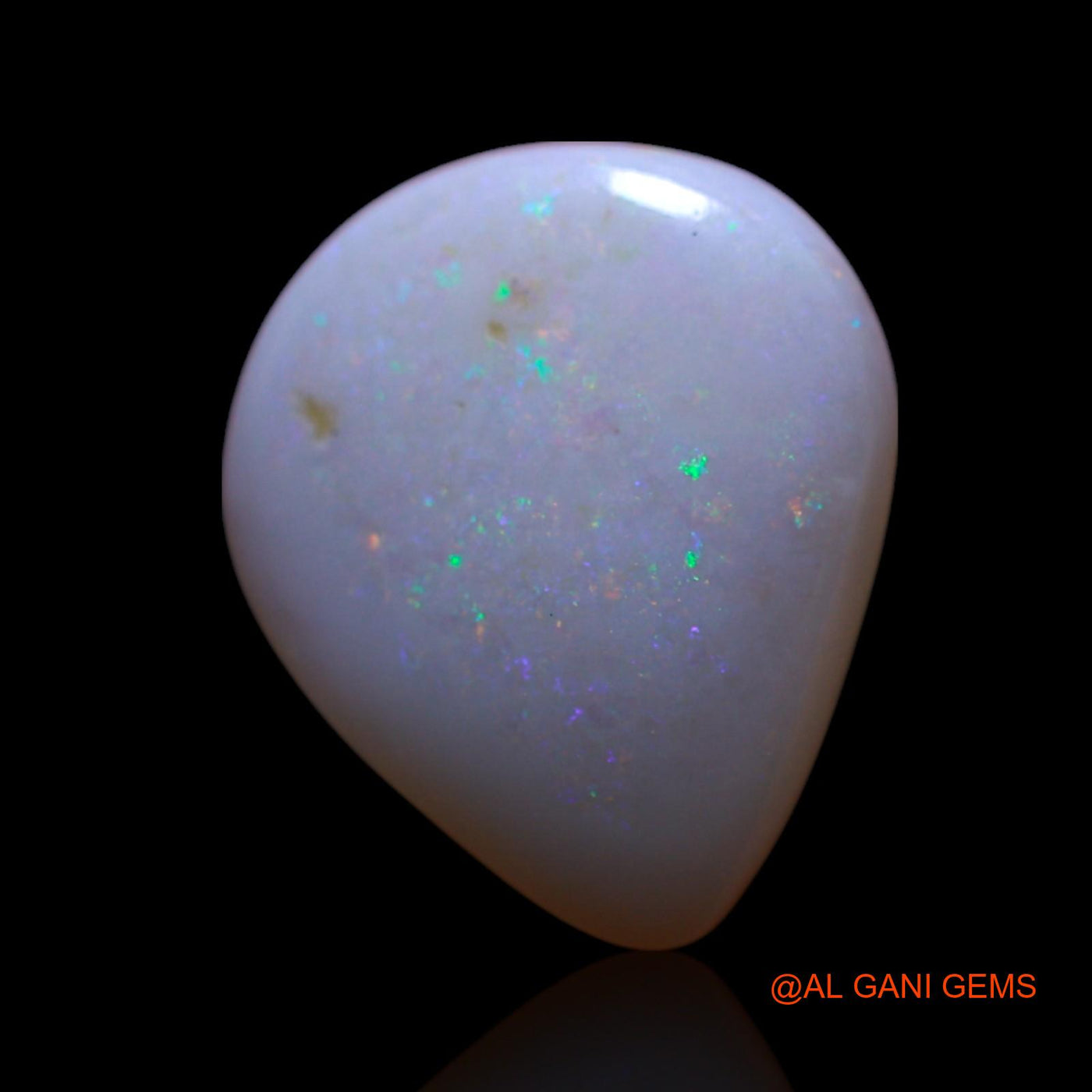2.00 Cts Unheated Australian Fire Opal Loose Gemstone Pear Cabochon Natural 13x11x3 mm AG-465