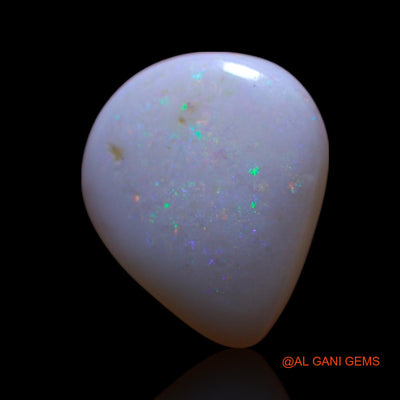 2.00 Cts Unheated Australian Fire Opal Loose Gemstone Pear Cabochon Natural 13x11x3 mm AG-465