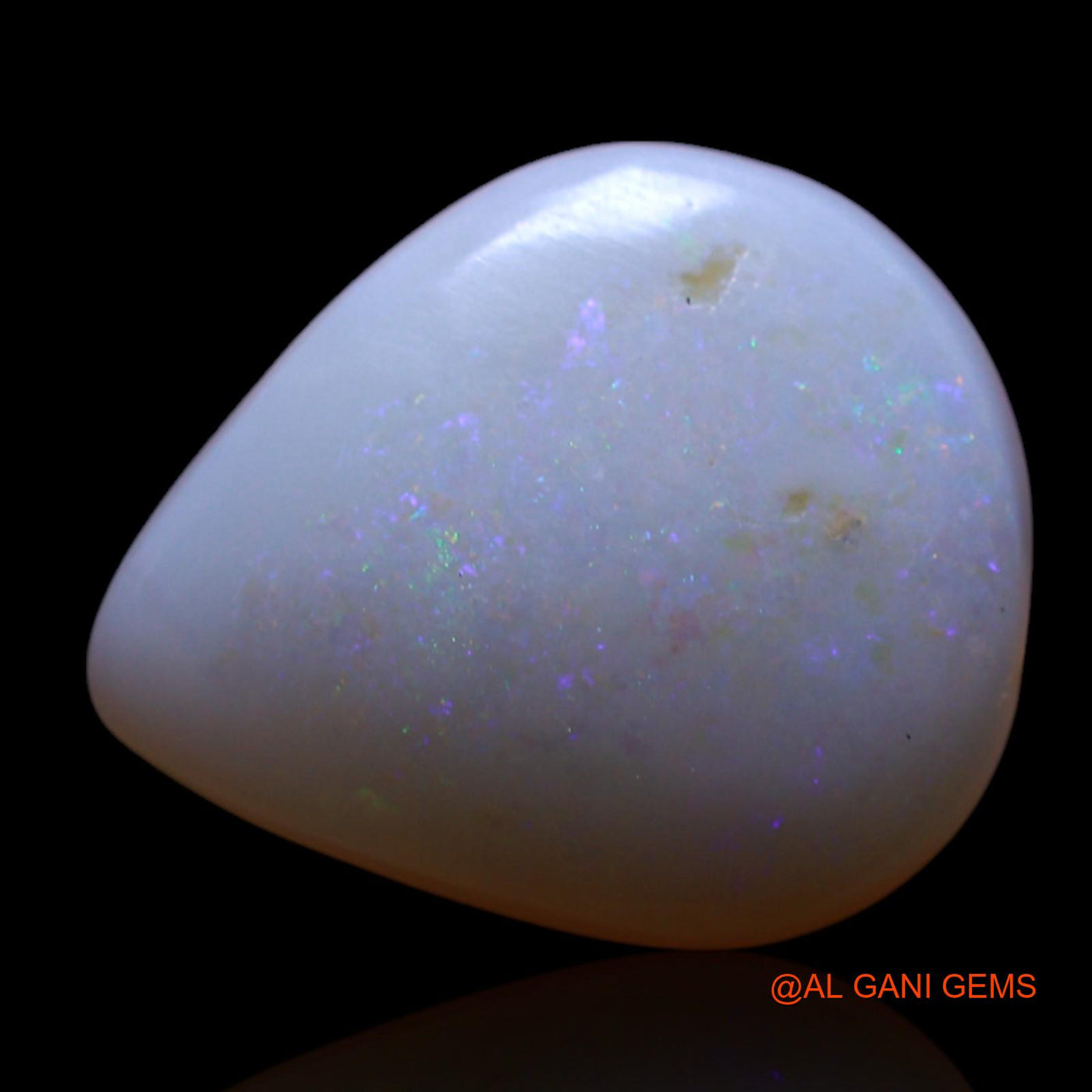 2.00 Cts Unheated Australian Fire Opal Loose Gemstone Pear Cabochon Natural 13x11x3 mm AG-465