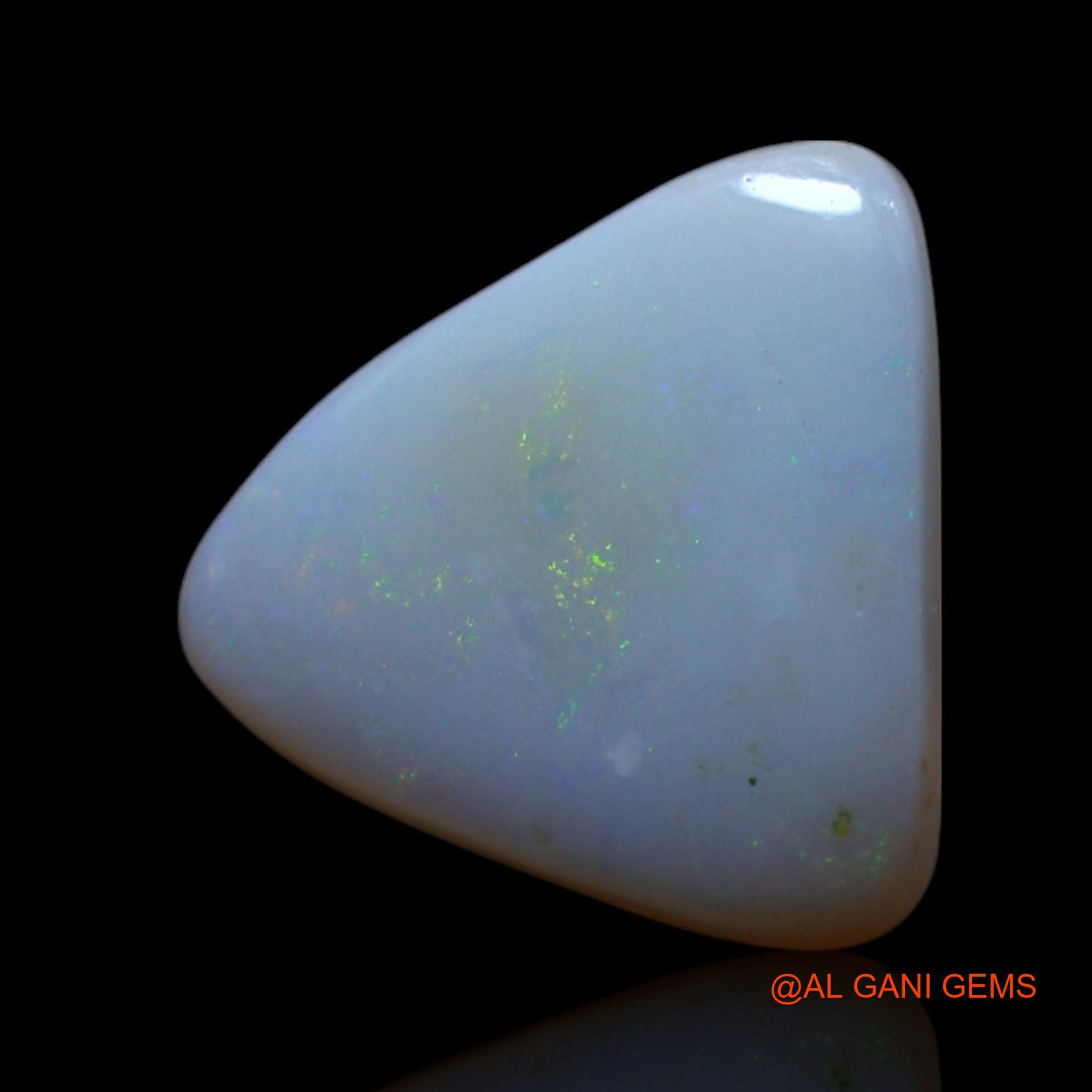 3.00 Cts Natural Australian Fire Opal Loose Gemstone Trillion Cabochon 11x11x4 mm AG-466