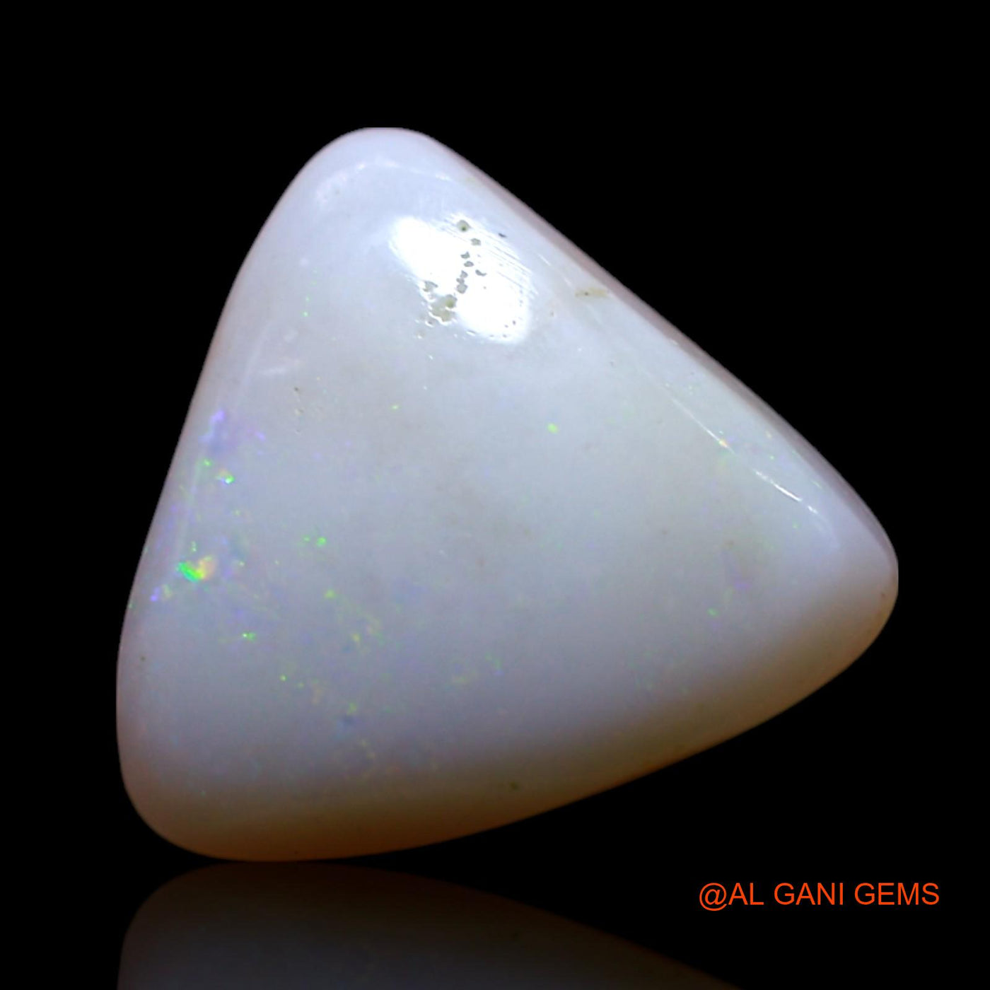 3.00 Cts Natural Australian Fire Opal Loose Gemstone Trillion Cabochon 11x11x4 mm AG-466