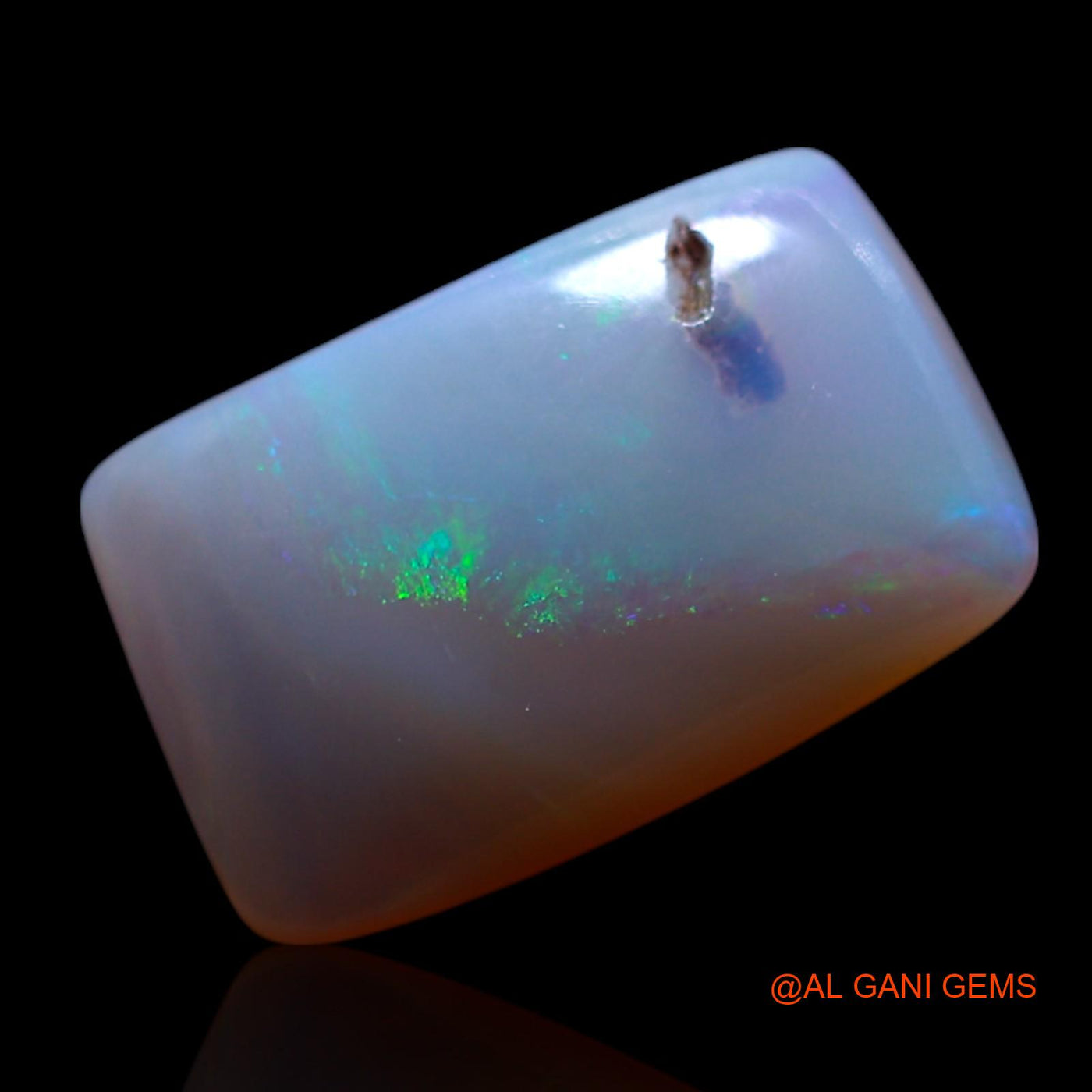 Natural Fire Opal Gemstone 3.00 Cts Loose Square Cabochon From Australia 13x8x4 mm AG-467