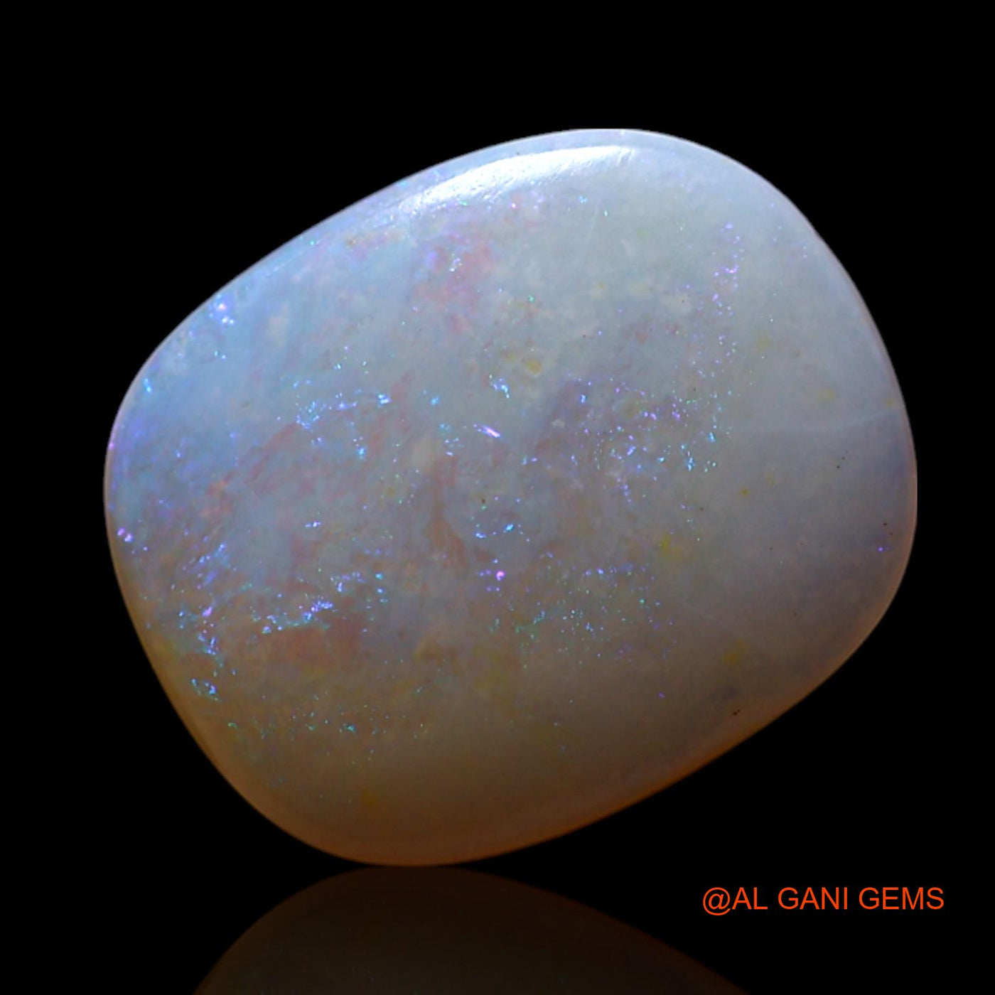 1.20 Cts Natural Australian Fire Opal Oval Cabochon Loose Gemstone For Jewelry 11x9x1 mm AG-46