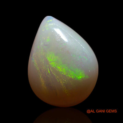 Natural Untreated Fire Opal Loose Gemstone Pear Cabochon From Australia 3.00 Cts 12x10x4 mm AG-470