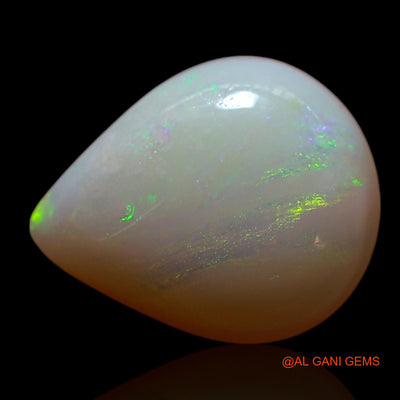 Natural Untreated Fire Opal Loose Gemstone Pear Cabochon From Australia 3.00 Cts 12x10x4 mm AG-470