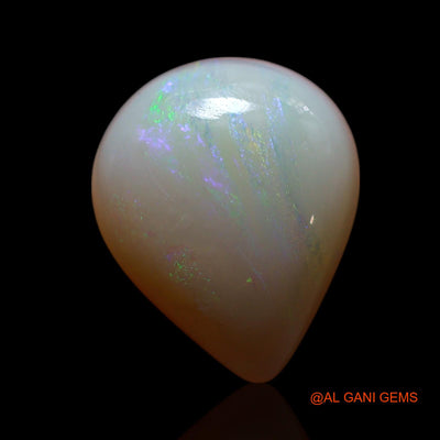 Natural Untreated Fire Opal Loose Gemstone Pear Cabochon From Australia 3.00 Cts 12x10x4 mm AG-470