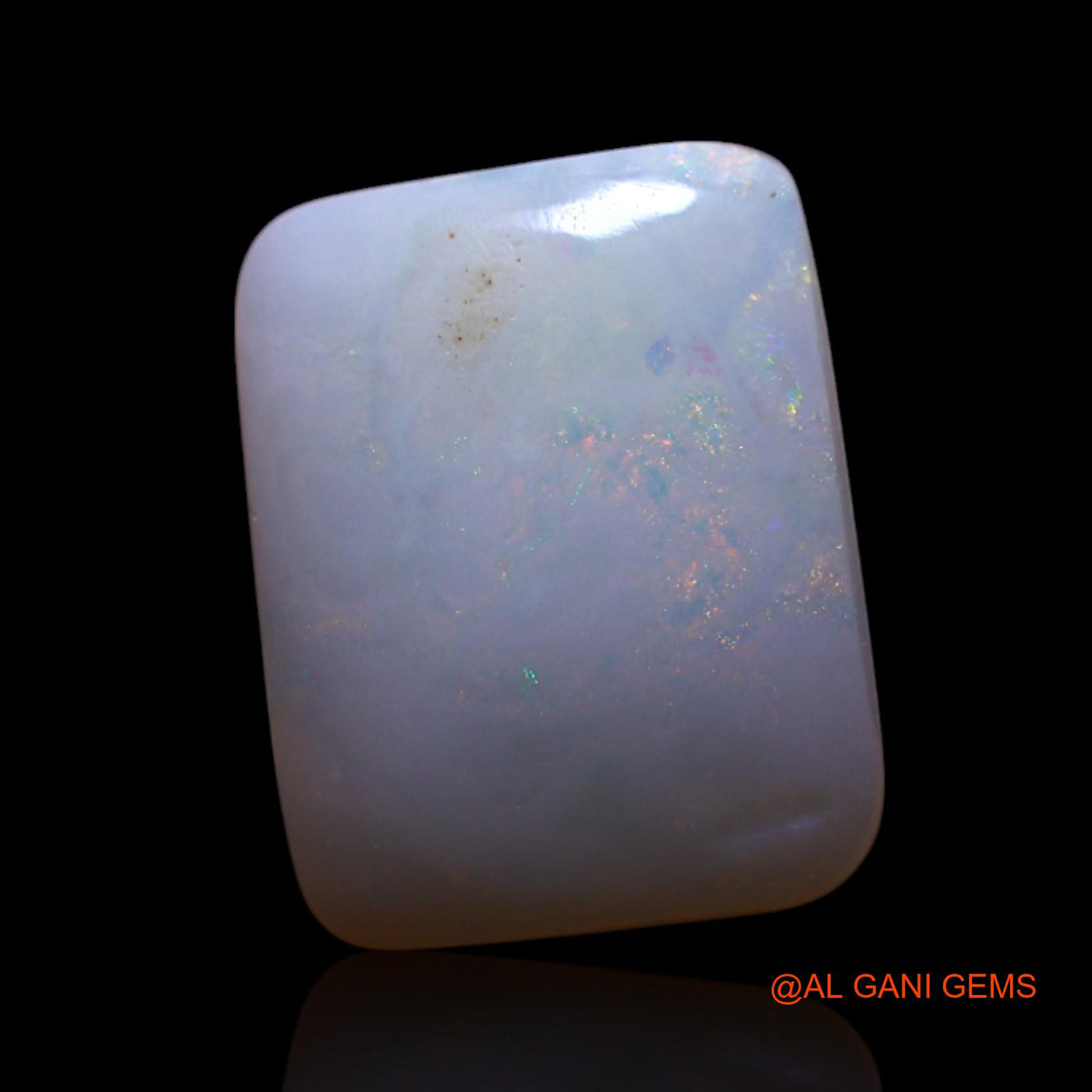 3.00 Cts Natural Australian Fire Opal Square Cabochon Loose Gemstone For Jewelry 12x9x4 mm AG-471