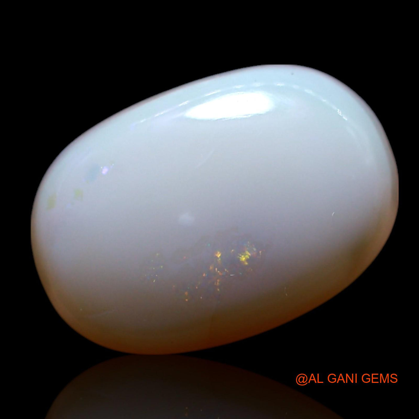3.00 Cts Unheated Australian Fire Opal Loose Gemstone Oval Cabochon Natural 13x9x4 mm AG-473