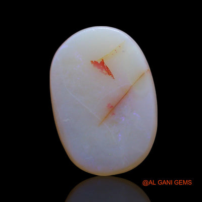 3.00 Cts Unheated Australian Fire Opal Loose Gemstone Oval Cabochon Natural 13x9x4 mm AG-473