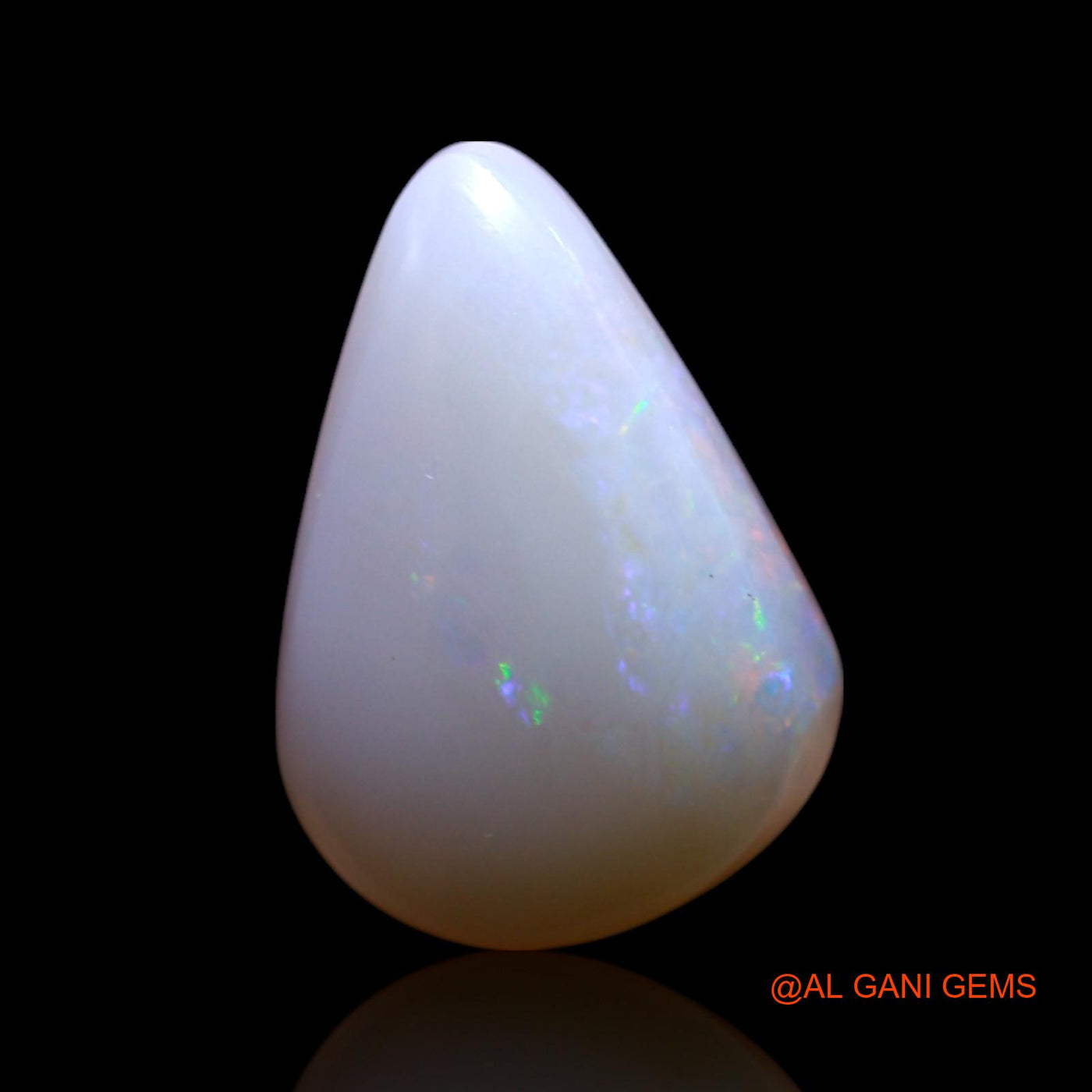 3.00 Cts Natural Australian Fire Opal Loose Gemstone Pear Cabochon 13x9x4 mm AG-474