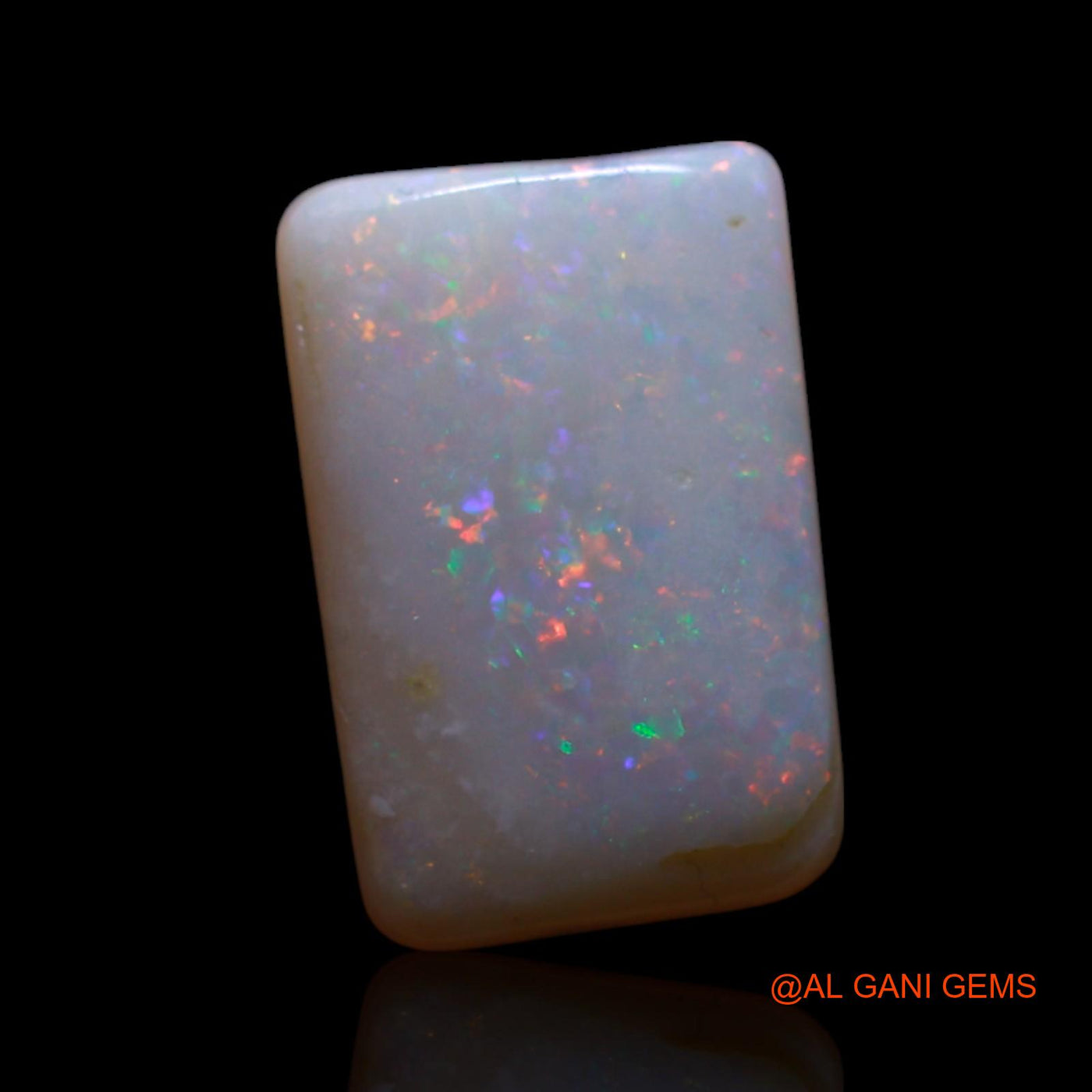2.00 Cts Unheated Australian Fire Opal Loose Gemstone Square Cabochon Natural 12x8x2 mm AG-475