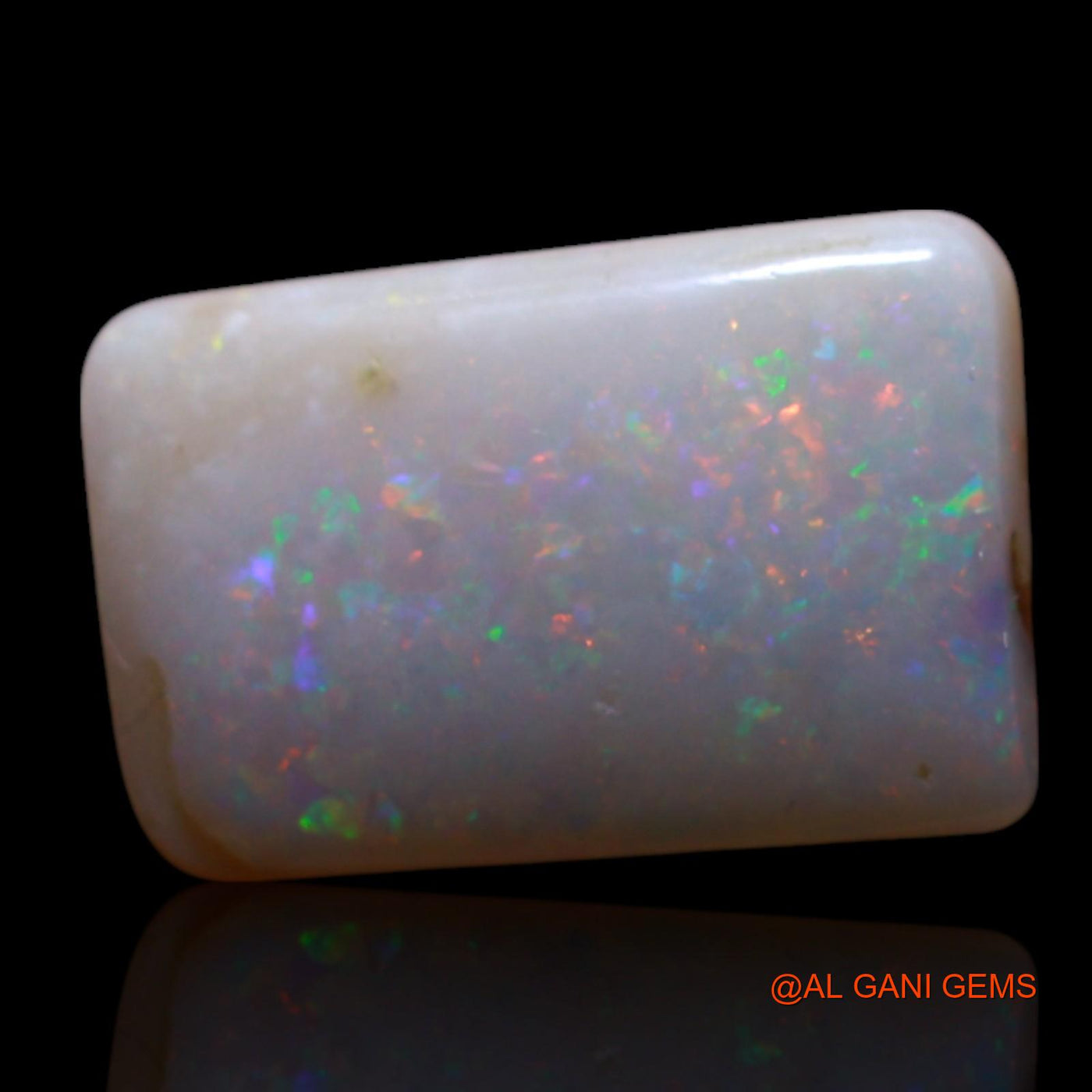 2.00 Cts Unheated Australian Fire Opal Loose Gemstone Square Cabochon Natural 12x8x2 mm AG-475