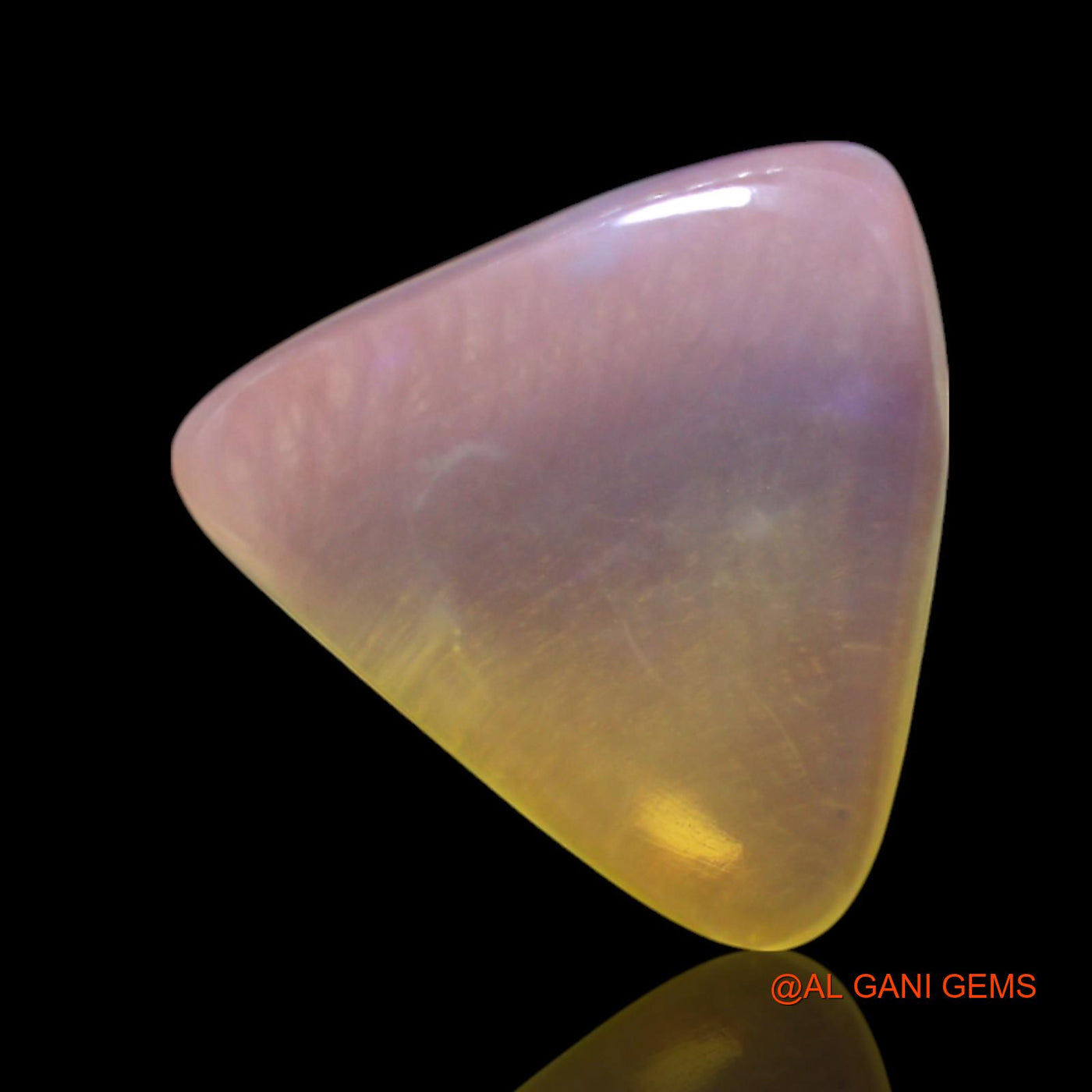3.00 Cts Natural Australian Fire Opal Loose Gemstone Trillion Cabochon 11x11x4 mm AG-476