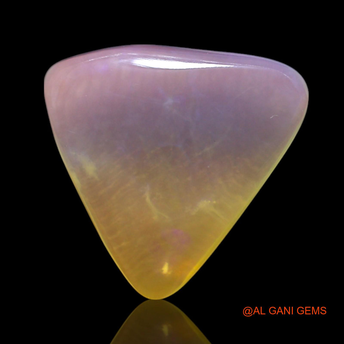 3.00 Cts Natural Australian Fire Opal Loose Gemstone Trillion Cabochon 11x11x4 mm AG-476