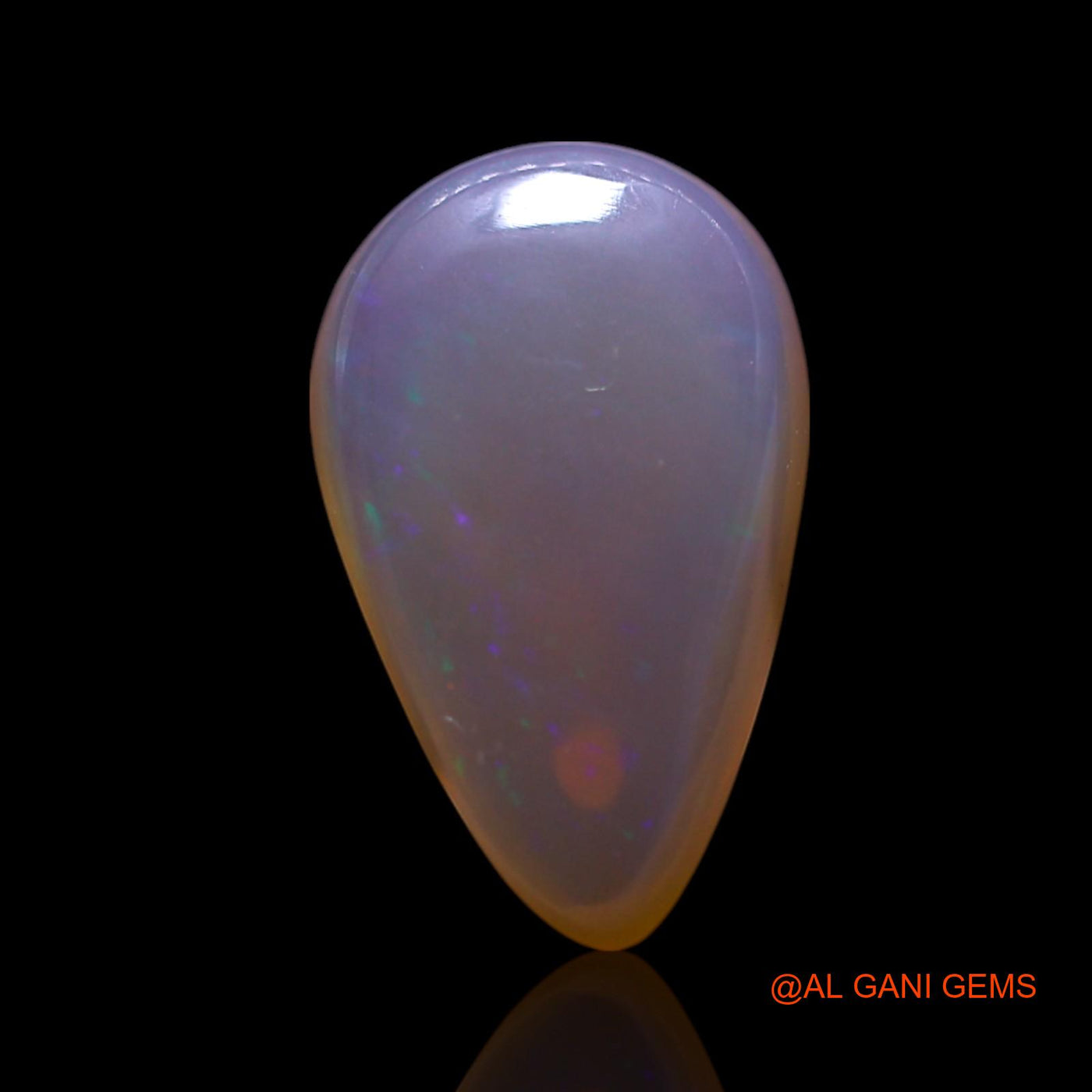 Natural Fire Opal Gemstone 3.00 Cts Loose Pear Cabochon From Australia 14x8x5 mm AG-477