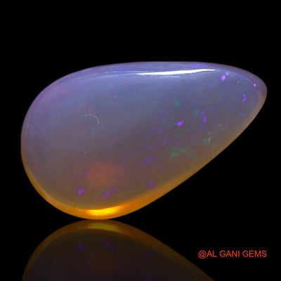 Natural Fire Opal Gemstone 3.00 Cts Loose Pear Cabochon From Australia 14x8x5 mm AG-477