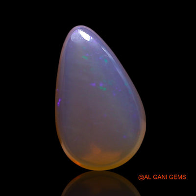 Natural Fire Opal Gemstone 3.00 Cts Loose Pear Cabochon From Australia 14x8x5 mm AG-477