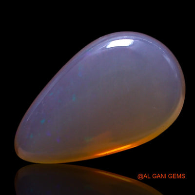 Natural Fire Opal Gemstone 3.00 Cts Loose Pear Cabochon From Australia 14x8x5 mm AG-477